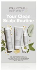 Paul Mitchell Clean Beauty Scalp Therapy Set - Šampon 250 ml + kondicionér 250 ml + sérum 50 ml Dárková sada