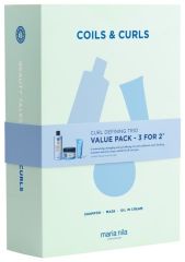 Maria Nila Coils & Curls Holiday Box - Šampon 350 ml + bezoplachový krém 100 ml + maska 250 ml Dárková sada