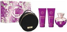 Versace Dylan Purple Set - EDP 100 ml + sprchový gel 100 ml + tělové mléko 100 ml + kabelka Dárková sada