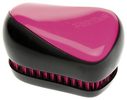 Tangle Teezer Compact Styler Black & Pink - kompaktní kartáč na vlasy - Růžovo-černý
