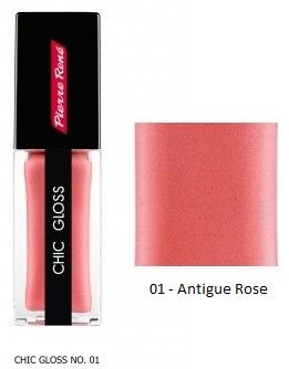 Pierre René Chic Gloss - Lesk na rty č. 01 Antigue Rose 15g