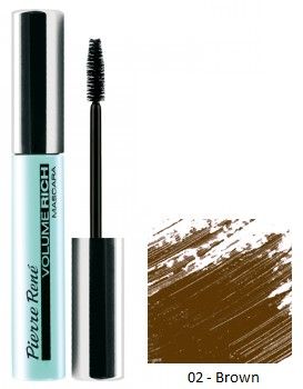Pierre René Volume Rich Mascara - Objemová řasenka č. 02 - Brown 10ml