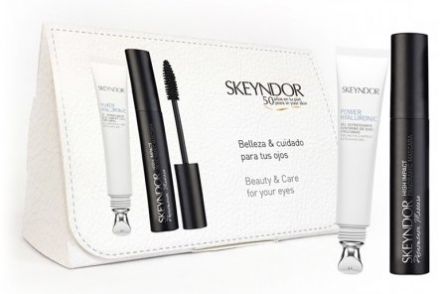 Skeyndor Power Hyaluronic Set Perfektní Pohled - Řasenka Phenomenon Černá 9ml + Gel na oční okolí a řasy 15ml Dárková sada