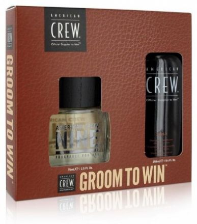 American Crew Classic Holiday Sada Duo - Šampon 3v1 250ml + Nine parfém 75ml Dárková sada