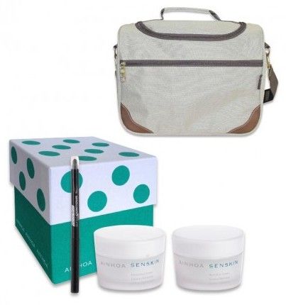 Ainhoa Senskin Letní sada č.12 - Hydratační krém 50ml + Výživný krém 50ml + Tužka na oči černá + Letní taška Dárková sada