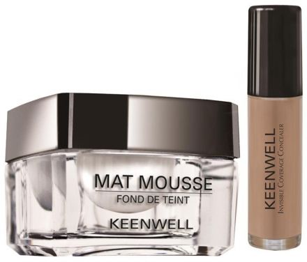 Keenwell Velvet Skin Kit - Matující make-up č.4 20gr.+ Neviditelný korektor 8,5gr. Dárková sada