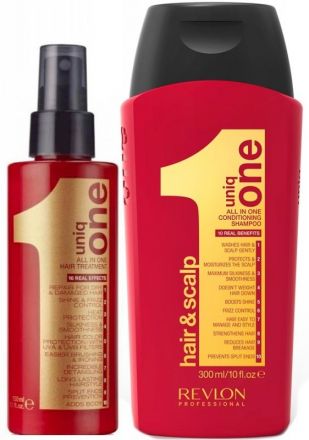 Revlon Uniq One Set - Šampon 300ml + Neoplachovací maska 150ml Dárková sada