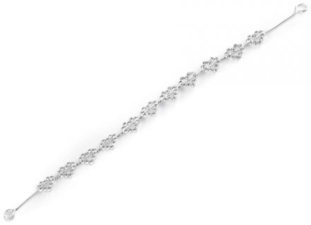 Štrasová ozdoba do vlasů srdíčka 1ks