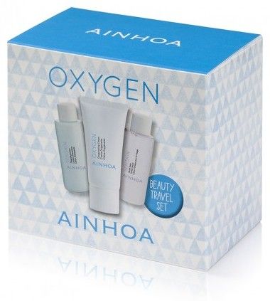 Ainhoa Oxygen Clear a Care Set - Krém Oxygen 50ml + Čistící mléko 50ml + Pleťové tonikum 50ml Dárková sada