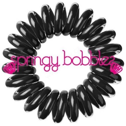 Springy Bobbles gumička do vlasů černá 3ks