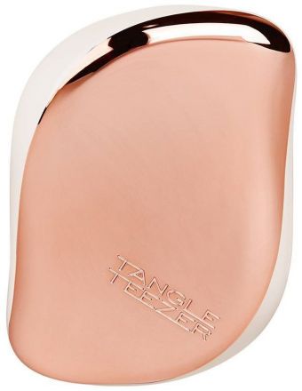 Tangle Teezer® Compact Styler Rose Gold Cream - Kompaktní kartáč na vlasy zlato-bílý