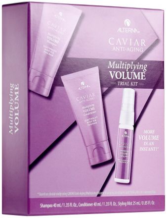 Alterna Caviar Multiplying Volume Trial kit - Objemový šampon 40 ml + Objemový kondicioner 40 ml + Objemový sprej 25 ml Dárková sada