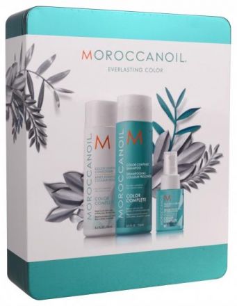 Moroccanoil sada pro barvené vlasy - Šampon 250 ml + kondicionér 250 ml + bezoplachující kondicionér 50 ml Dárková sada