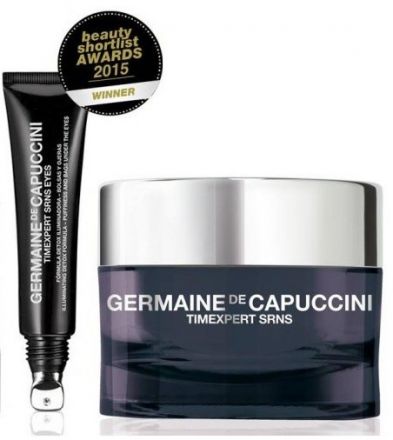 Germaine de Capuccini Timexpert SRNS letní sada - Denní regenerační krém 50 ml + rozjasňující oční krém 15 ml + ledvinka Dárková sada