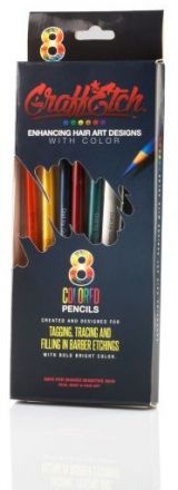 Graffetch tattoo Original Crayons - Tetovací vlasové pastelky 8ks