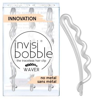invisibobble® WAVER Crystal clear - Sponka do vlasů Průhledná 3ks