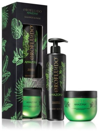 Orofluido Amazonia Super Size Set - Šampon 500 ml + maska 500 ml Dárková sada