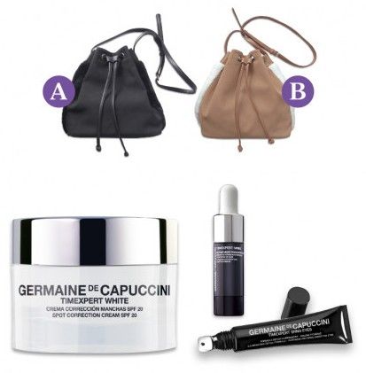 Germaine de Capuccini Timexpert White Vánoční sada - Korekční krém na skvrny SPF 20 50 ml + oční sérum 15 ml + noční reparační sérum 7 ml + kabelka Dárková sada