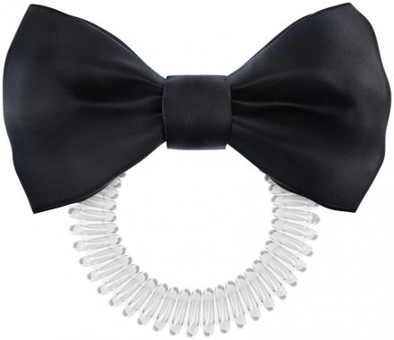 Invisibobble® BOWTIQUE True Black - Gumička do vlasů s černou mašlí