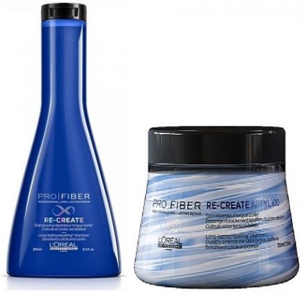 L´oréal Professionnel Pro Fiber Re-Create Vánoční sada - Šampon 250 ml + maska 200 ml Dárková sada