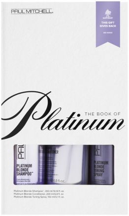 Paul Mitchell The Book of Platinum - Šampon 300 ml + kondicionér 200 ml + sprej 150 ml Dárková sada