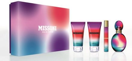 Missoni Pour Femme Sada II - EDP 50 ml + Sprchový gel 50 ml + travel sprej 10 ml Dárková sada