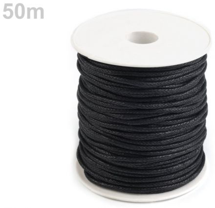 Šňůra bavlněná voskovaná Ø2mm/50m mix barev