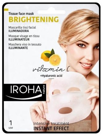 Iroha Tissue Face Mask Brightening - Rozjasňující látková maska 23 ml
