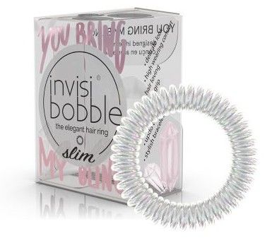Invisibobble SLIM Sparks Flying You Bring my Bling - Gumička do vlasů slim 3 ks