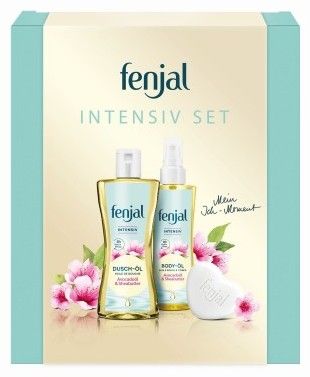Fenjal Intensiv Set - Sprchový olej 225 ml + tělový olej 145 ml + mýdlo 90 g Dárková sada
