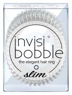 Invisibobble SLIM Crystal Clear - Gumička do vlasů Crystal 3 ks