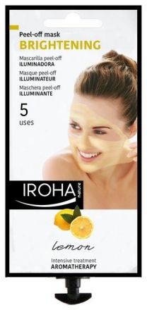 Iroha Brightening Peel-Off Mask Lemon - Rozjasňující aromaterapeutická slupovací maska 25 gr