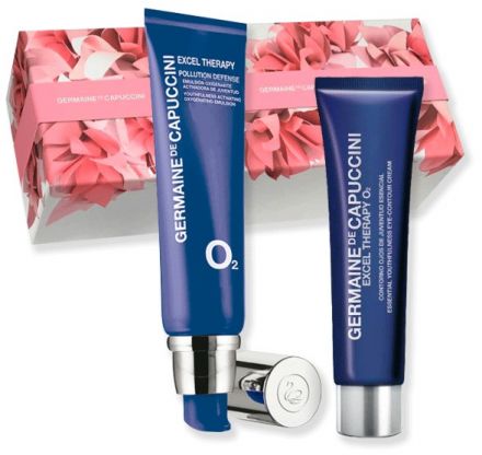 Germaine de Capuccini Excel Therapy O2 Letní Set - Pleťová emulze 50 ml + krém na oční okolí 15 ml Dárková sada