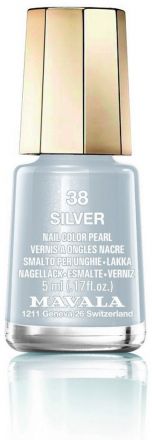 Mavala Minicolor Nail Care - Lak na nehty č. 38 Silver 5 ml