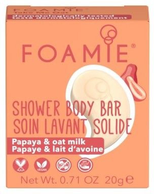 Foamie Shower Body Bar Travel Size - Sprchové péče Papaya a Ovesné mléko 20 g