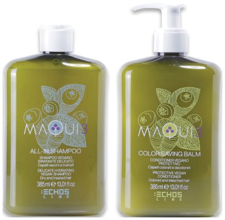 Echosline Maqui 3 Rituál pro barvené vlasy Letní Sada - Šampon 385 ml + balzám 385 ml Dárková sada