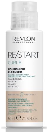 Revlon Professional Restart Curls Nourishing Shampoo - Vyživující šampon na kudrnaté vlasy 50 ml Cestovní balení