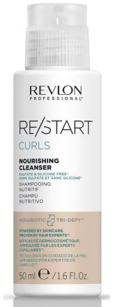 Revlon Professional Restart Curls Nourishing Shampoo - Vyživující šampon na kudrnaté vlasy 50 ml Cestovní balení