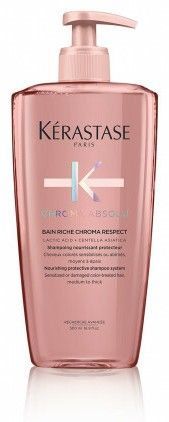Kérastase Chroma Absolu Bain Riche Chroma Respect - Vyživující šamponová lázeň pro barvené vlasy 500 ml