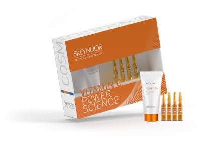 Skeyndor Power C+ Travel Set - Emulze 25 ml + ampule 4 x 2 ml Dárková sada