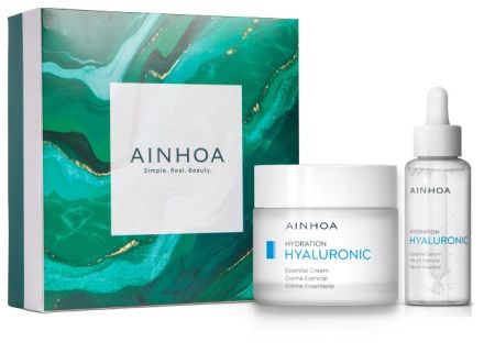 Ainhoa Hyaluronic Vánoční Sada - Pleťový krém 50 ml + sérum 50 ml Dárková sada