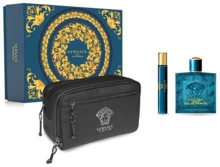 Versace Eros Sada - EDT 100 ml + EDT 10 ml + kosmetická taštička Dárková sada