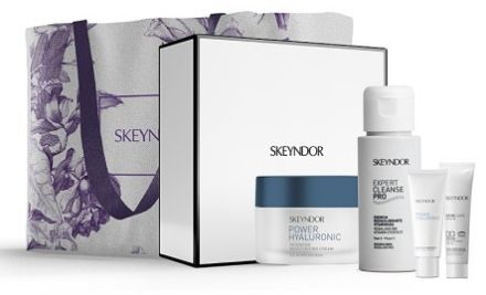 Skeyndor Power Hyaluronic Normální Pleť Set - Pleťová hydratační emulze 50 ml + vitamínová esence 50 ml + booster 15 ml + DD krém 01 15 ml Dárková sada