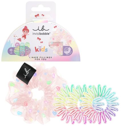 Invisibobble KIDS I Have Fillings For You Set - Vlasová gumička original 3 x + vlasová gumička sprunchie 1x Dárková sada
