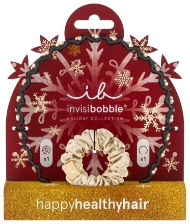 Invisibobble SET Holidays Winterful Life - Čelenka + gumička sprunchie Dárková sada