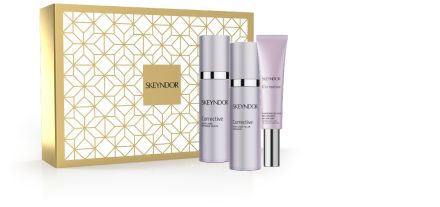 Skeyndor Corrective Vánoční Sada - Emulze 50 ml + sérum 30 ml + oční krém 15 ml Dárková sada