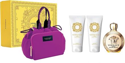 Versace Eros Pour Femme Set - EDP 100 ml + sprchový gel 100 ml + tělové mléko 100 ml Dárková sada