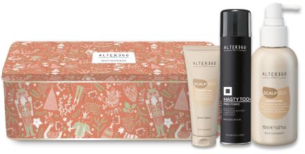Alter Ego Scalp Ego Densifying Vánoční Set - Vlasové sérum 150 ml + šampon 50 ml + fixační lak 100 ml Dárková sada