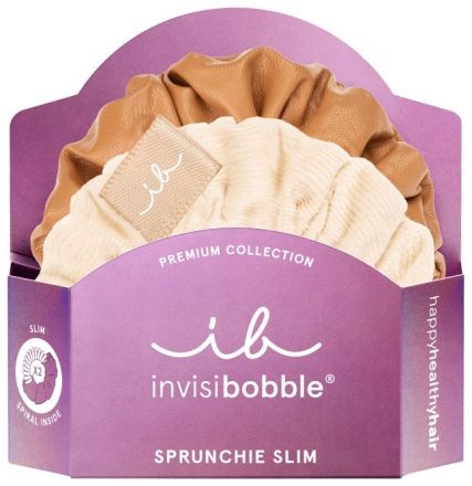 Invisibobble Sprunchie SLIM PREMIUM Creme de Caramel - Gumička do vlasů 1 ks