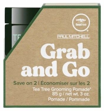 Paul Mitchell Tea Tree Grab & Go Tea Tree Grooming Pomade - Flexibilní pomáda na vlasy 2x 85 g Dárková sada
